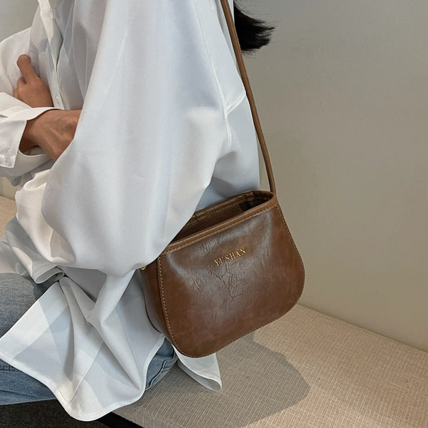Women's Cross-body Bag Bucket Retro Design